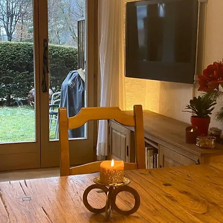Апартаменты Erdgeschosswohnung, Sitzplatz, Garten, Nichtraucher Гштад